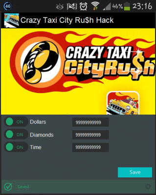 Чит на Crazy Taxi™ City Rush Чит на Crazy Taxi™ City Rush