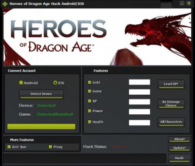 ВЗЛОМ Heroes of Dragon Age. Чит на золото и кристаллы (update v0.2). ВЗЛОМ Heroes of Dragon Age. Чит на золото и кристаллы (update v0.2).