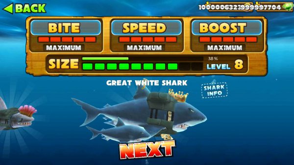 взлом Hungry Shark Evolution