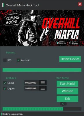 ВЗЛОМ Overkill Mafia. ЧИТ на монеты и ликер. ВЗЛОМ Overkill Mafia. ЧИТ на монеты и ликер.