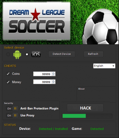 ЧИТ Dream League Soccer. ВЗЛОМ на деньги, умения и голы.	