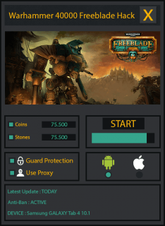 ВЗЛОМ Warhammer 40000: Freeblade. ЧИТ на золотые монеты и камни.