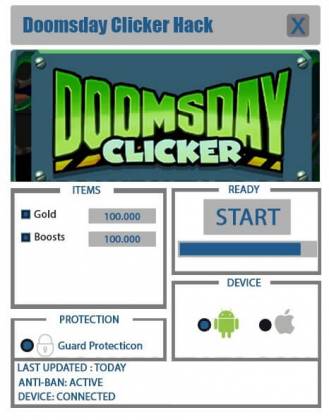 Чит для Doomsday Clicker