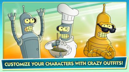 Хорошо проработанная версия игры Futurama: Worlds of Tomorrow с установленными модами