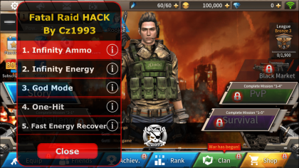 взлом игры Fatal raid
