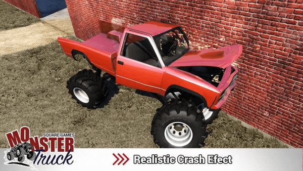 Взлом Monster Trucks Stunts Driving Extreme на бесконечное топливо