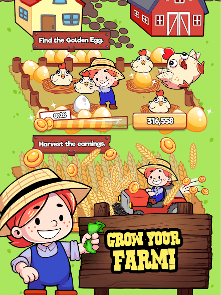 Взлом Idle Farm Inc много денег