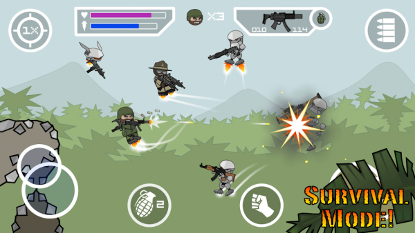 Взлом Mini Militia - Doodle Army 2 на патроны