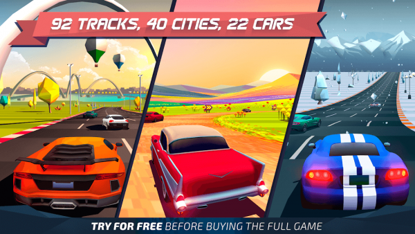 Взлом Horizon Chase - World Tour открытый контент