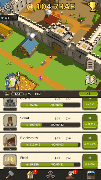 Взлом Idle Medieval Tycoon кликер бот