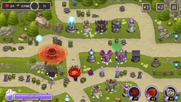 Взлом Tower Defense King много молотков