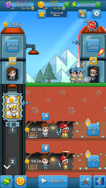 Взлом Idle Miner Tycoon убрать рекламу