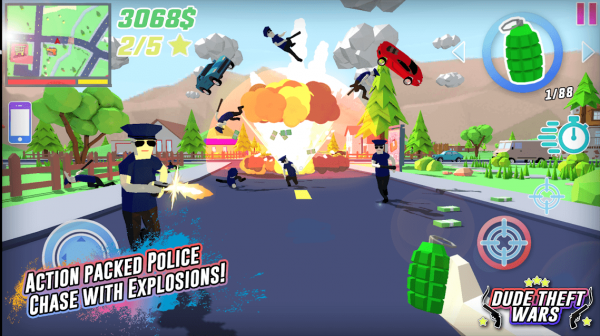 Взлом Dude Theft Wars много денег