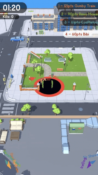 Взлом Hole.io много кристаллов